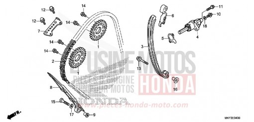 CAM CHAIN/TENSIONER CBR1000S1H de 2017
